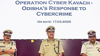 DGP YB Khurania addressing the media in Bhubaneswar on Tuesday 