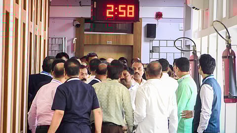 A brawl broke out between MLAs during Rajya Sabha election at State Assembly in Bhubaneswar on Monday.