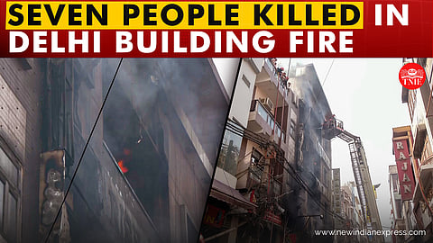 7 people killed in building fire in Delhi near Palam Metro, several others injured