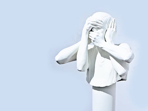 Shilpa Gupta's artwork at the Ginger House Museum Hotel during the Kochi Biennale