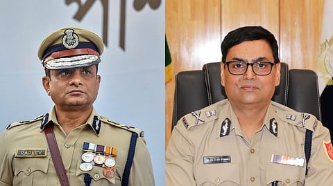 (L) Rajeev Kumar, now a Rajya Sabha member for the TMC; (R) Rajesh Kumar, BJP candidate for the 2026 West Bengal polls.