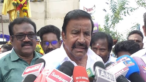 "Why not in Chennai": DMK's KN Nehru questions Palaniswami's 'Delhi dependence' over NDA seat sharing talks