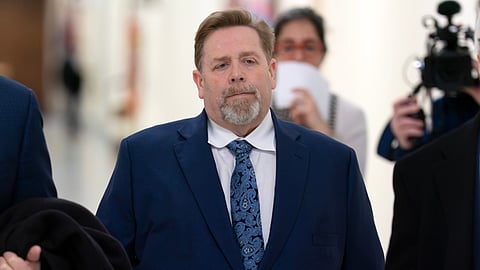 Darren K. Indyke, Jeffrey Epstein's former lawyer, arrives for his deposition before the House Oversight Committee on Capitol Hill, Thursday, March 19, 2026, in Washington. 