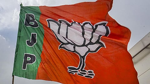 BJP flag image used for representation only.