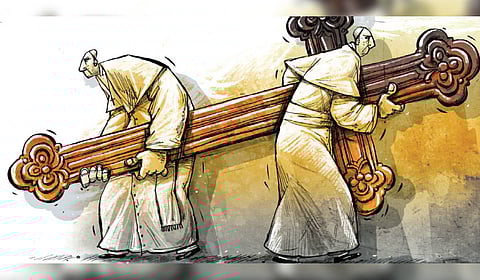 The church has been sore over the non-passing of the Church Bill, which the LDF government had promised.