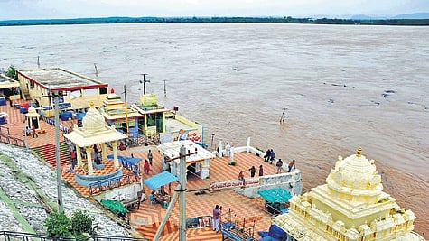 Highlighting the importance of the Godavari Pushkaralu, the CM directed that the construction and development of ghats near the temple should align with Pushkaralu requirements.