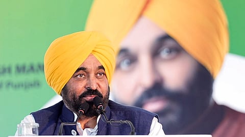  Punjab Chief Minister Bhagwant Mann during the inauguration of the Tata Steel Plant in Ludhiana district.