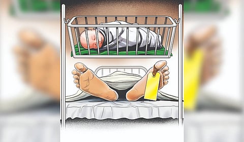 37-year-old woman dies two months after seventh delivery at home in Thrissur.