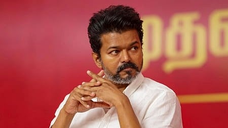 Actor and Tamilaga Vettri Kazhagam (TVK) chief Vijay.
