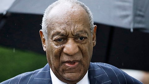 FILE - Bill Cosby arrives for a sentencing hearing following his sexual assault conviction at the Montgomery County Courthouse in Norristown Pa, on Sept. 25, 2018