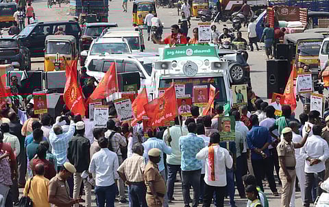 Image of campaigning used for representative purpose.