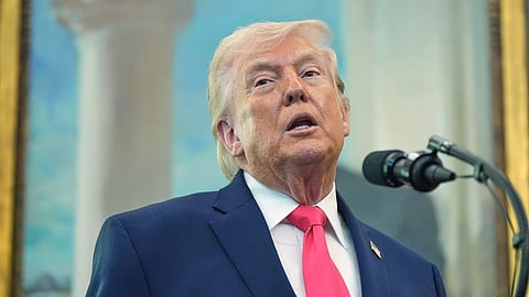 Trump said that he had sent a plan and that it "all starts with, they cannot have a nuclear weapon."