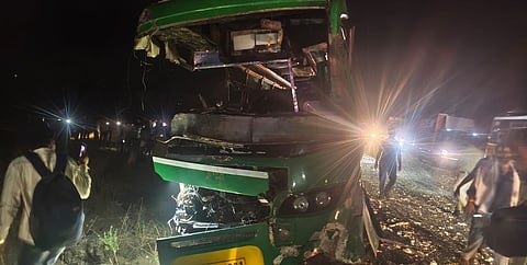 The bus was boarded by around 47 passengers.
