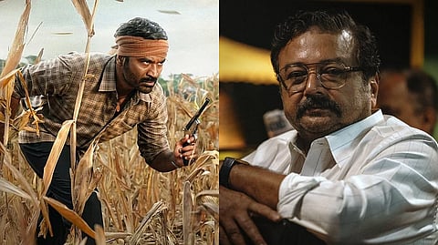 Dhanush and Jayaram in stills from Kara