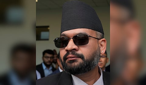 Balendra Shah arrives for a swearing-in ceremony of newly elected members of the House of Representatives at the Federal Parliament in Kathmandu, Nepal, Thursday, March 26, 2026.