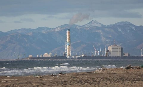 Noshiro Thermal Power Station, a coal-fired thermal power station operated by Tohoku Electric Power in the city of Noshiro, Akita Prefecture.