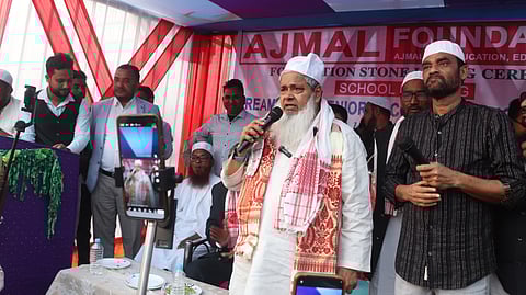 Former MP and president of  AIUDF, Maulana Badruddin Ajmal. 