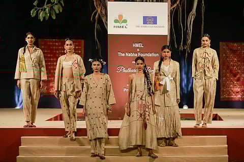 From The Nabha Foundation’s ‘Phulkari of Punjab’ fashion showcase at the National Crafts Museum & Hastkala Academy in Delhi 