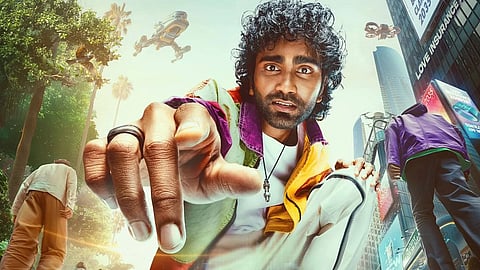 Pradeep Ranganathan in a poster for Love Insurance Kompany (LIK)