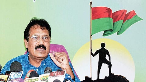 Puthiya Tamilagam president K Krishnasamy.