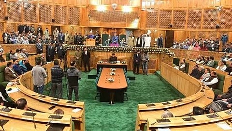 Jammu and Kashmir legislative assembly.