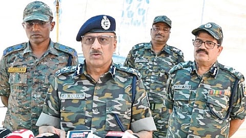 DGP YB Khurania visited Kandhamal on Sunday and reviewed the Naxal situation in the district.