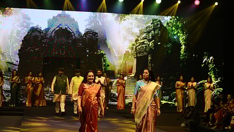 Jaya Prada and Suhasini Maniratnam walking the ramp
