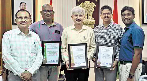 Certification granted on March 12, 2026, valid till March 11, 2029, covering ISO 45001, ISO 9001, and ISO 14001 standards.