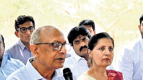 Pallavi Shah, said the family has been living in fear since Diwali and that the land was surveyed and fenced in 2021.