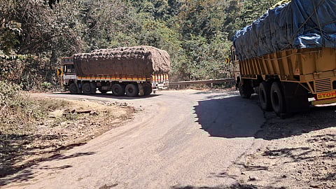 Maredumilli-chinturu ghat a dangerous curve. 