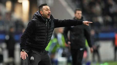 De Zerbi (in pic) replaced Igor Tudor, who was fired on Sunday after 44 days of an interim coaching spell that worsened Tottenham's plight in the Premier League.