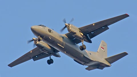 The Antov An-26 is a Soviet-designed military transport turboprop aircraft.
