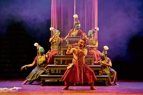 A scene from the performance 