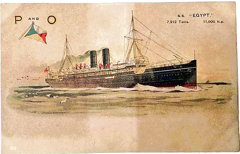 For more than 25 years, the SS Egypt had sailed the long route between Europe and India
