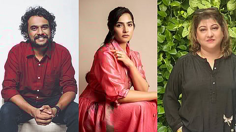 From L to R: Hemanth M Rao, Rukmini Vasanth, and Malashree