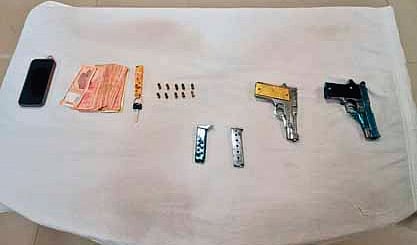 The arms and other incriminating articles seized from Rout’s possession