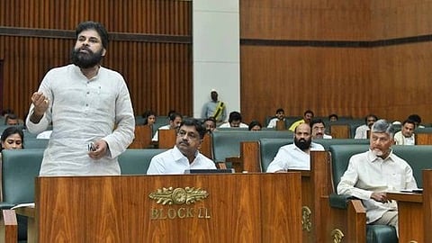 Deputy CM Pawan Kalyan extended his heartfelt congratulations to the five crore people of Andhra Pradesh on the historic occasion of the passage of the Amaravati Bill in the Lok Sabha.
