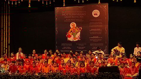 Children bring Nottuswarams alive on stage