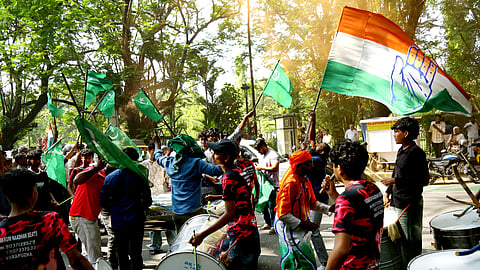 Band performs during a UDF celebration