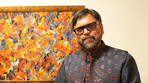 Jayant N. Khobragade, the Ambassador of India to Spain and Andorra, at the exhibition