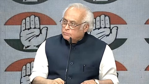 Congress general secretary in-charge communications Jairam Ramesh addressing a press conference in New Delhi.