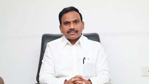 DMK deputy general secretary and former telecom minister A Raja.