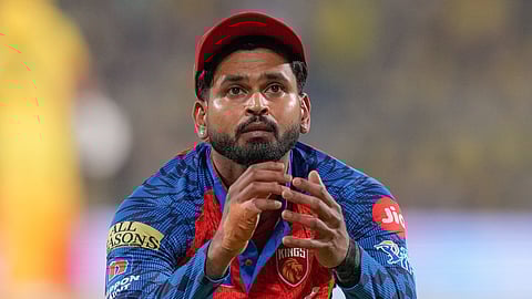 Punjab Kings' captain Shreyas Iyer during an IPL 2026 T20 cricket match between Chennai Super Kings and Punjab Kings, in Chennai, Tamil Nadu, Friday, April 3, 2026.