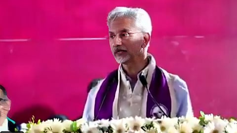 External Affairs Minister S Jaishankar speaking at the convocation ceremony of IIM Raipur.