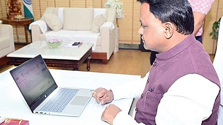 Chief Minister Mohan Charan Majhi does his self-enumeration in Census portal on Friday