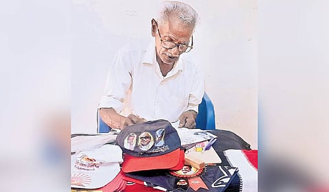 M Anbalagan has been preparing and supplying kits used at polling booths for nearly four decades.