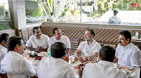Rahul Gandhi reiterated his allegation of a BJP-LDF understanding and accused Prime Minister Narendra Modi of not speaking about the Sabarimala issue during the election campaign.
