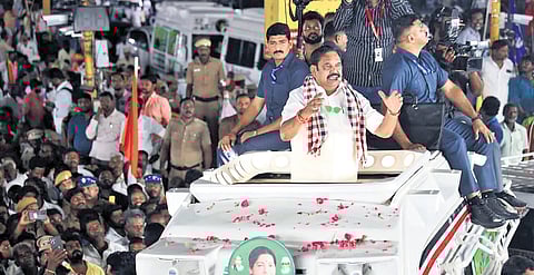 Edappadi K Palaniswami campaigns in Villupuram on Saturday