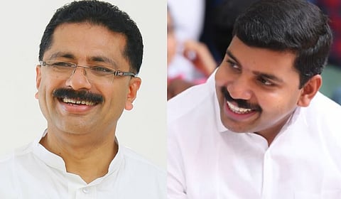MLA K T Jaleel (L)and UDF candidate V S Joy(R)