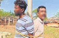 The duo, Ajit Dakua and Banamali Nath of MV-41 were tied and thrashed for around four hours before being rescued by police